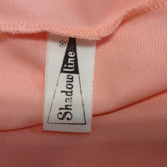 Vintage Shadowline Peignoir Set Peachy Pink Size Medium - Picture 11 of 13